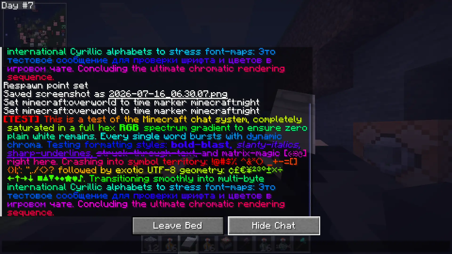 Chat Shown without True Sleep